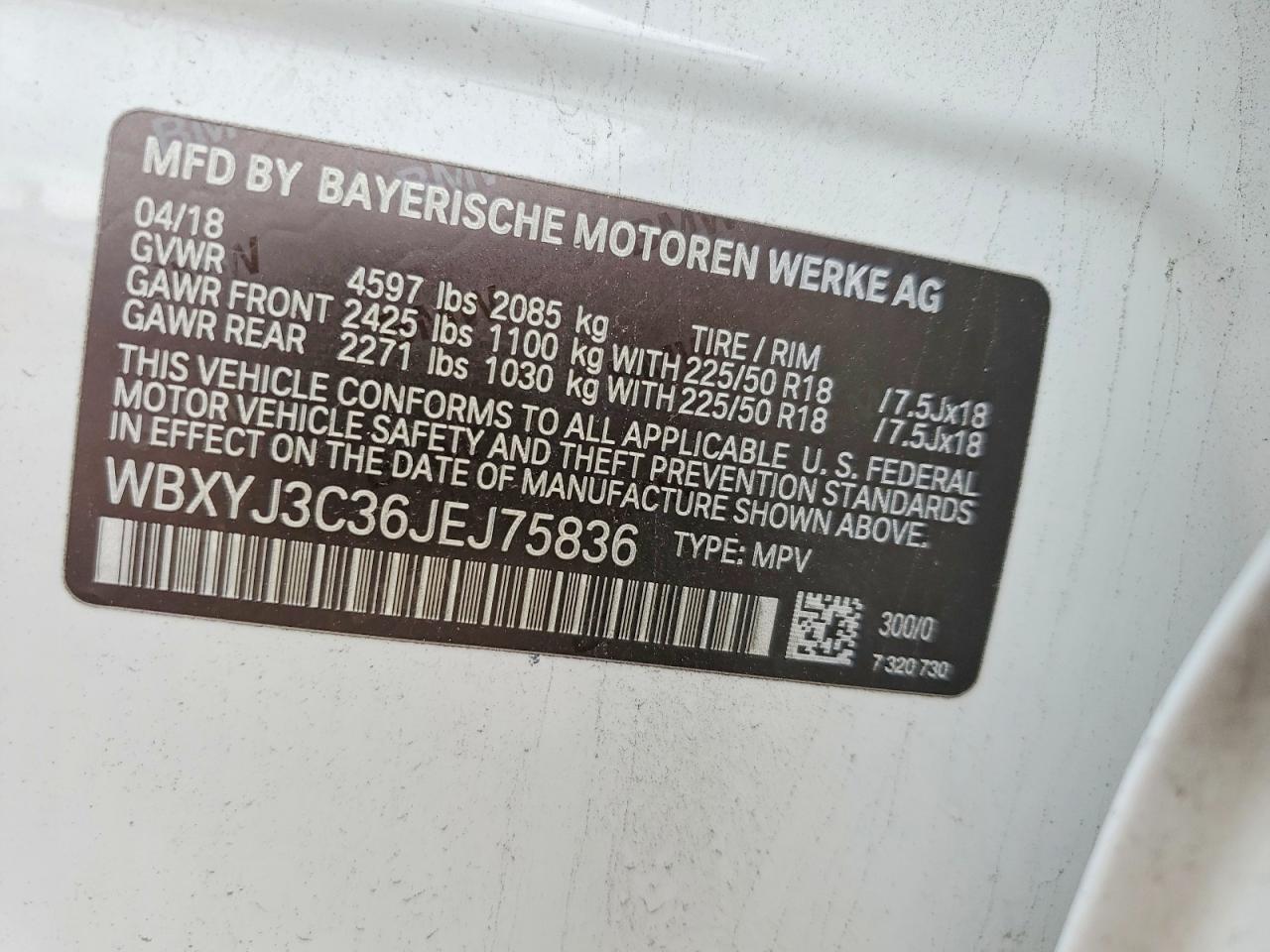 2018 BMW X2