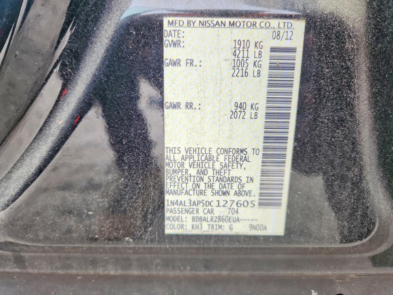 2013 NISSAN ALTIMA