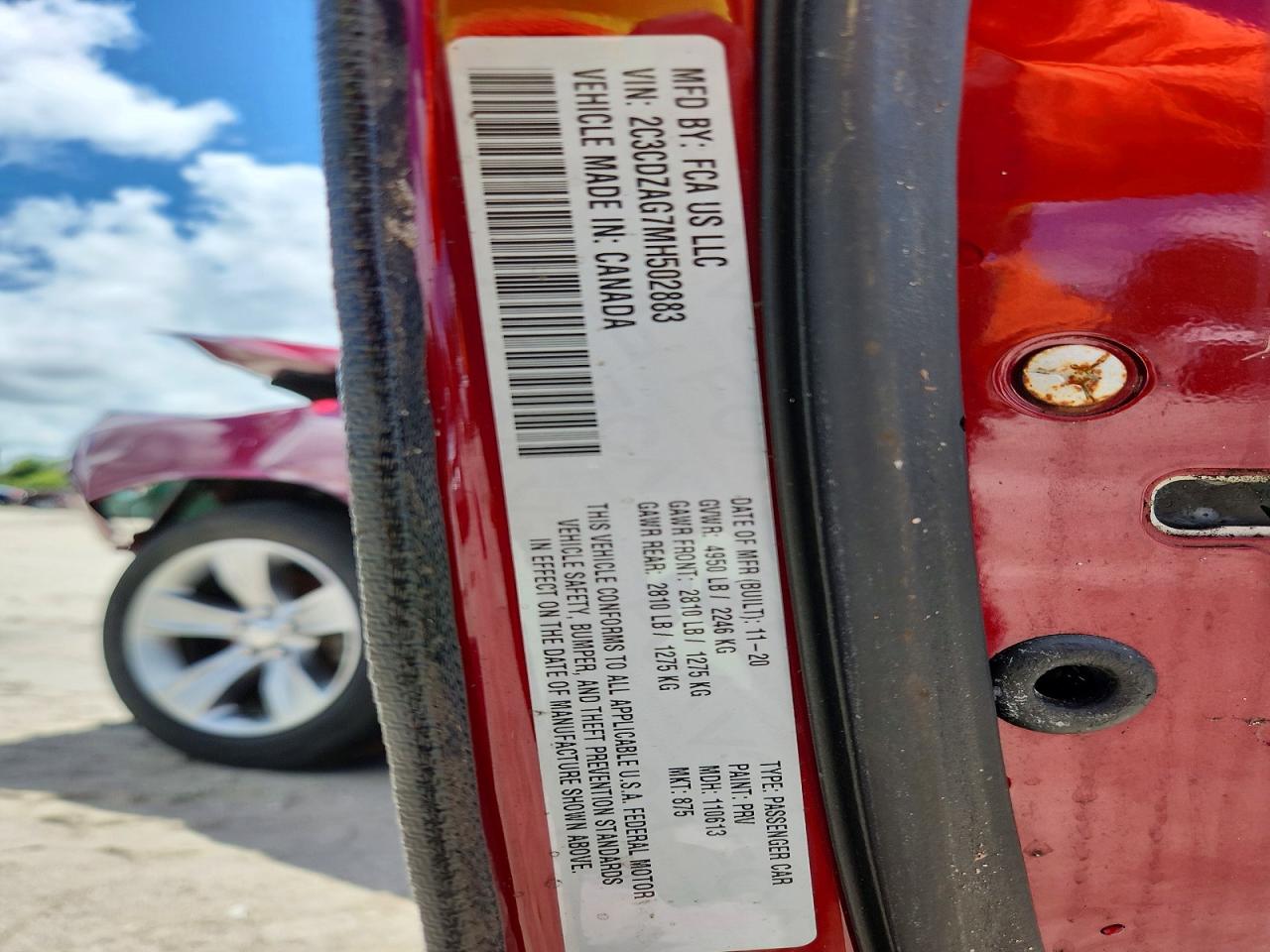 2021 DODGE CHALLENGER
