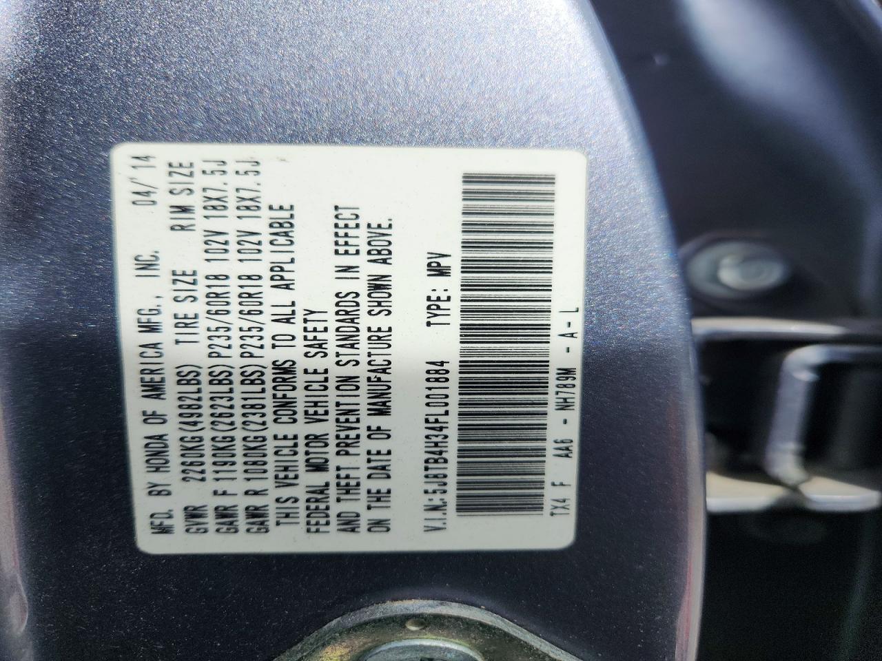 2015 ACURA RDX