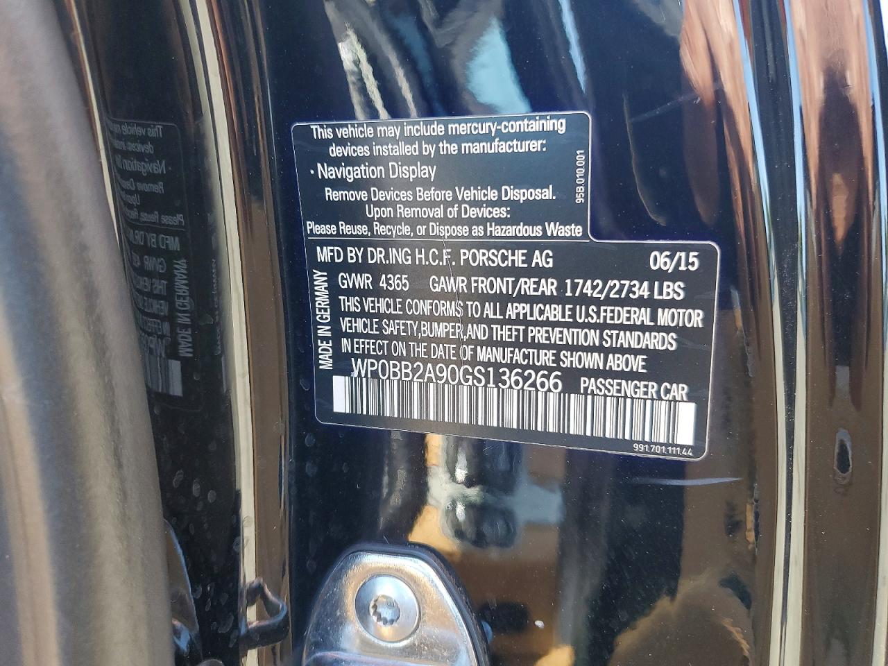 2016 PORSCHE 911