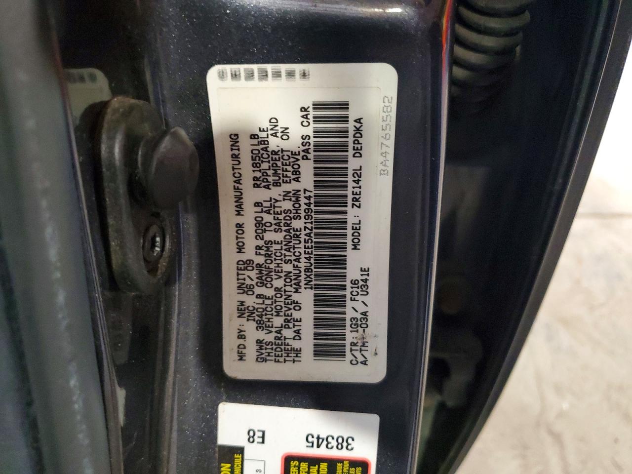 2010 TOYOTA COROLLA