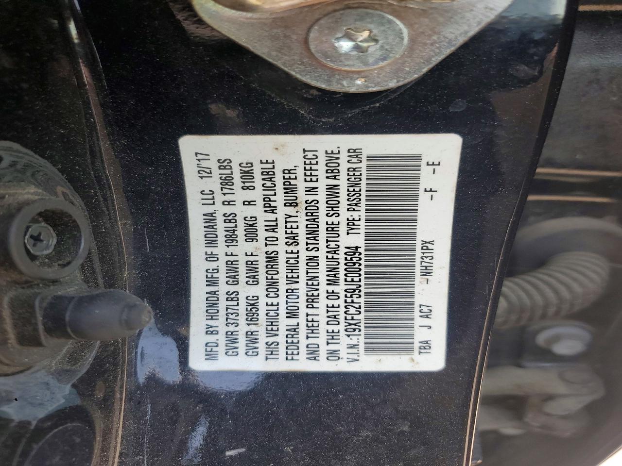 2018 HONDA CIVIC