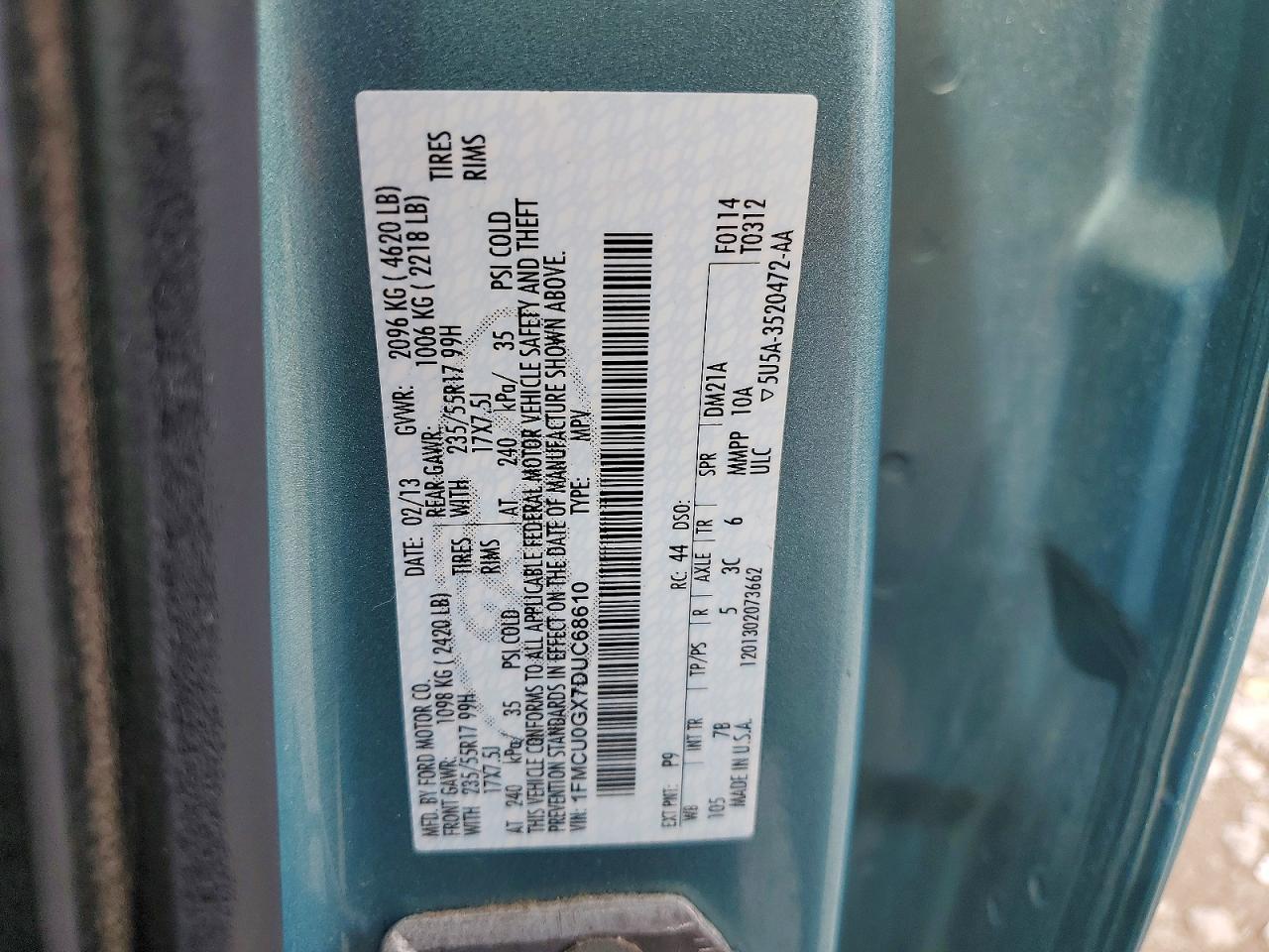 2013 FORD ESCAPE