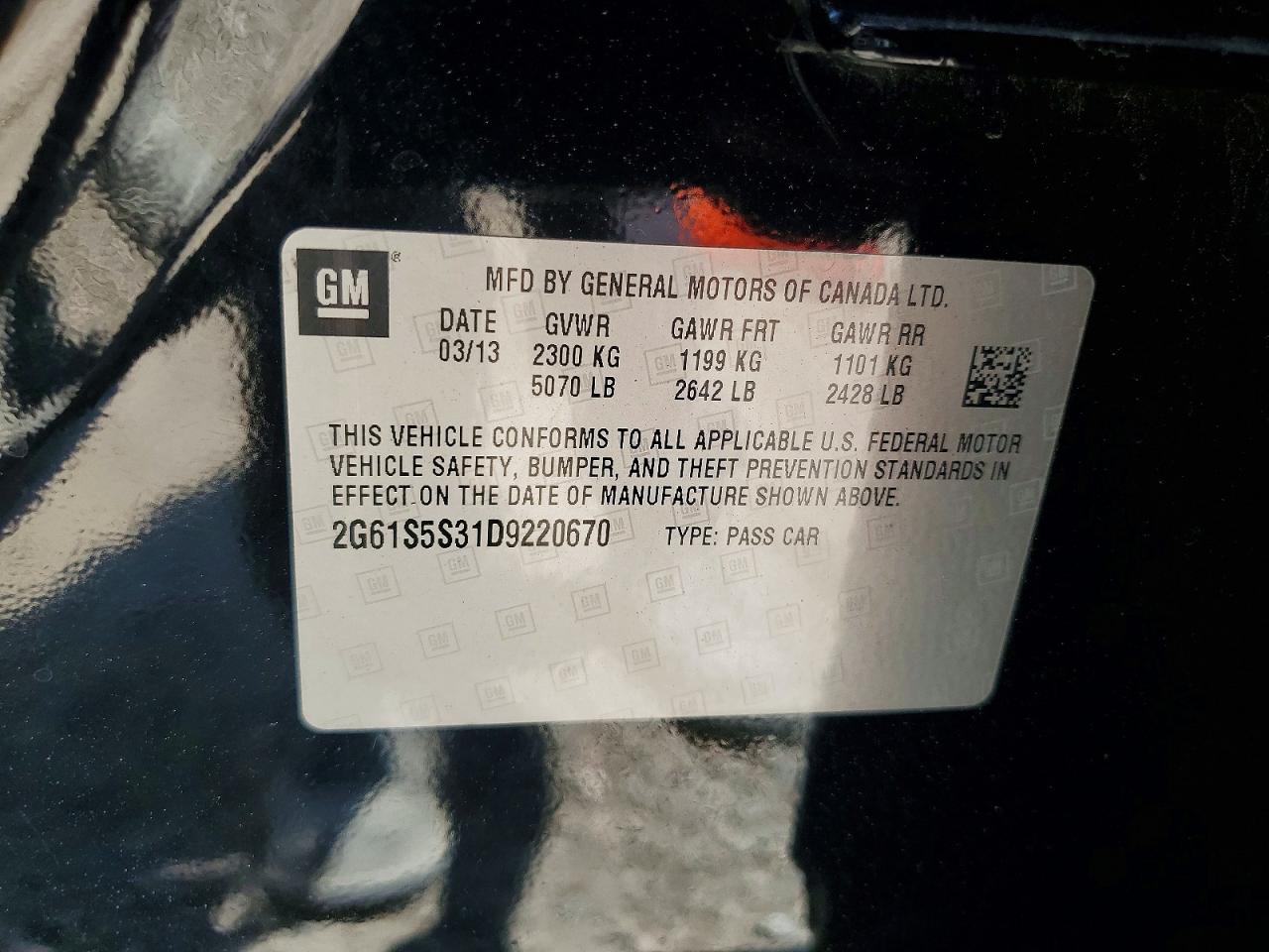 2013 CADILLAC XTS