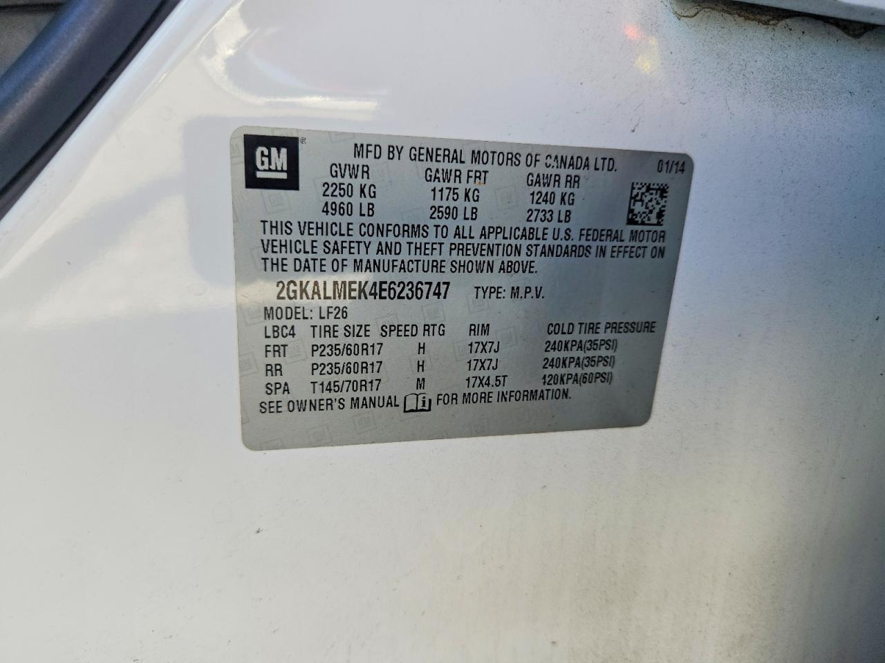 2014 GMC TERRAIN