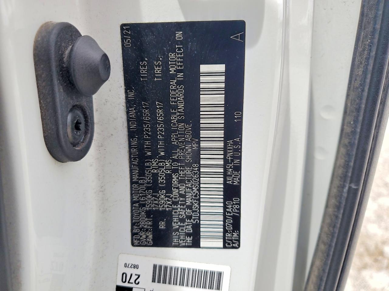 2021 TOYOTA SIENNA