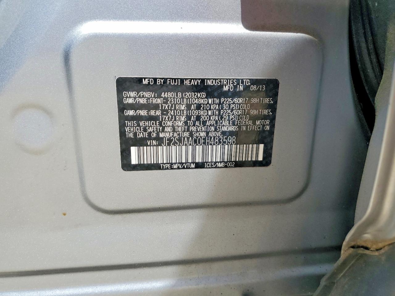2014 SUBARU FORESTER