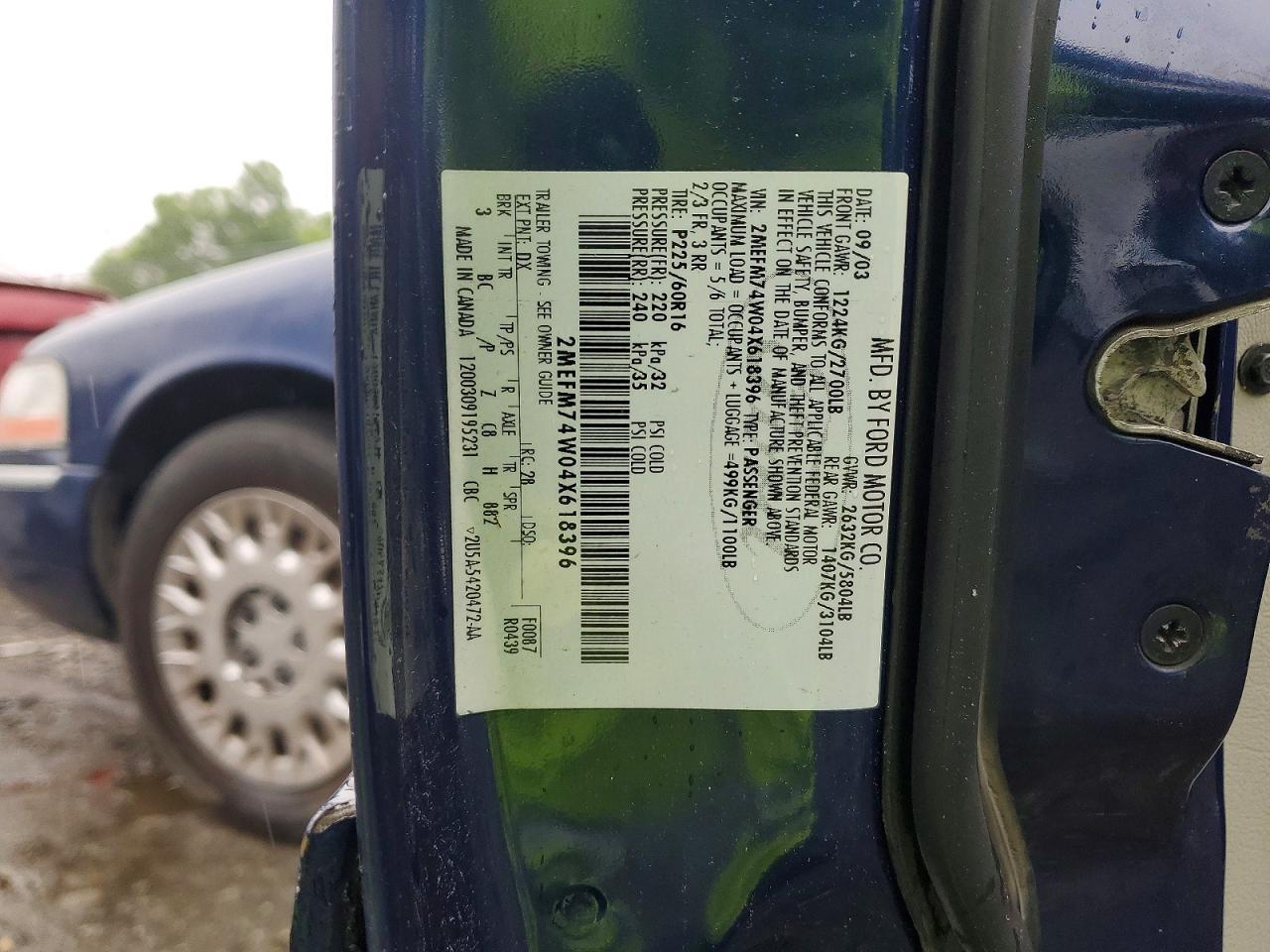 2004 MERCURY GRMARQUIS