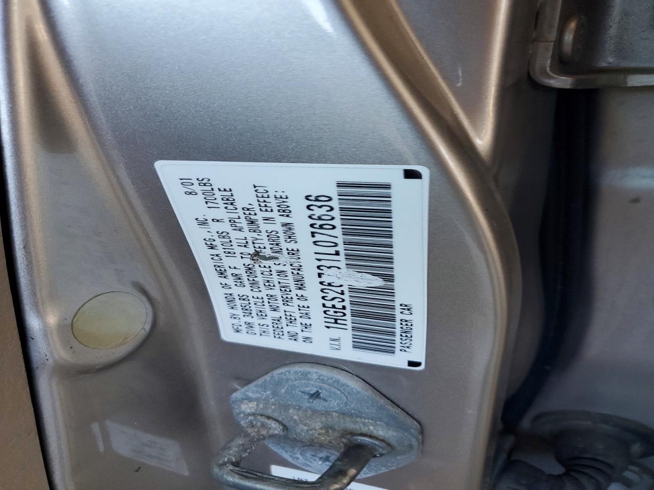 2001 HONDA CIVIC