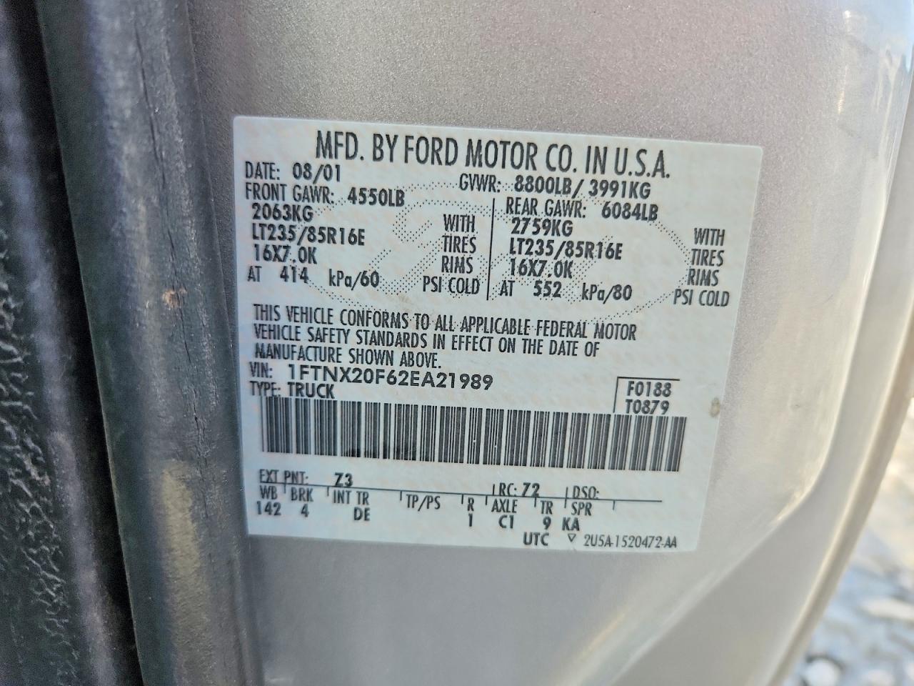 2002 FORD F250