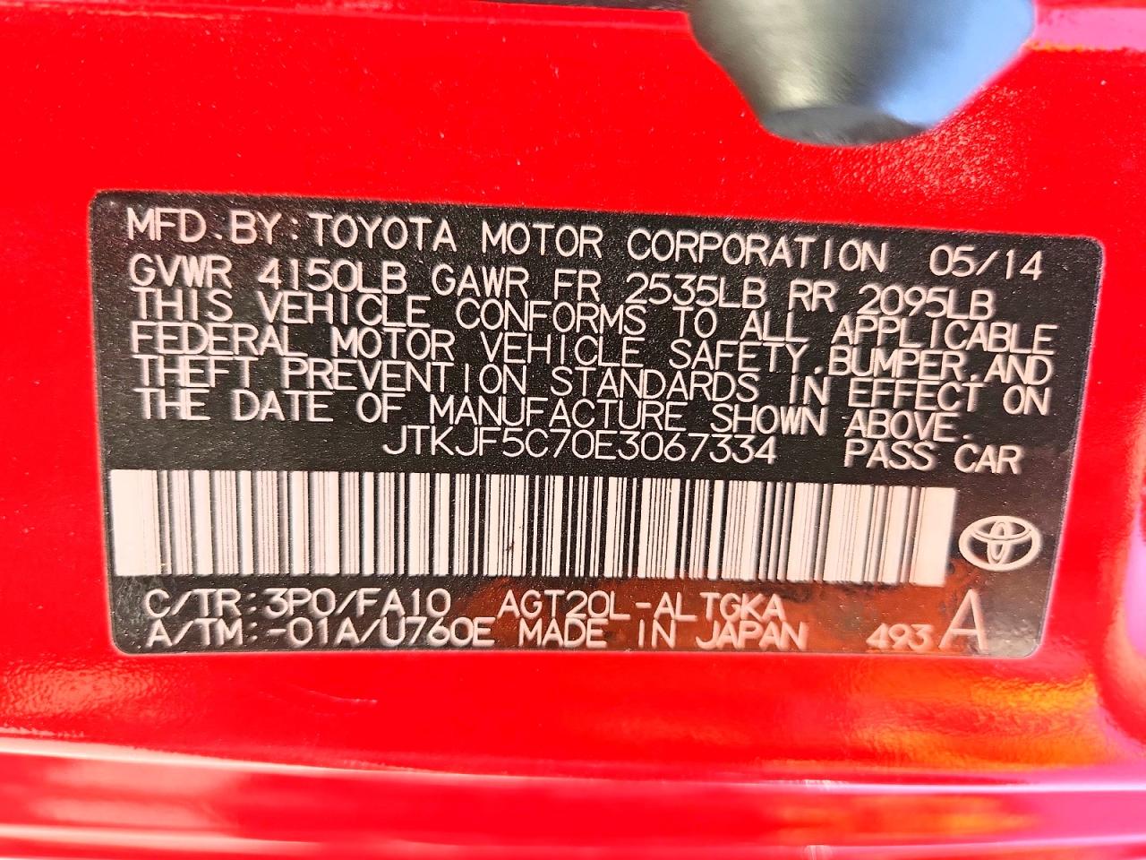2014 SCION TC