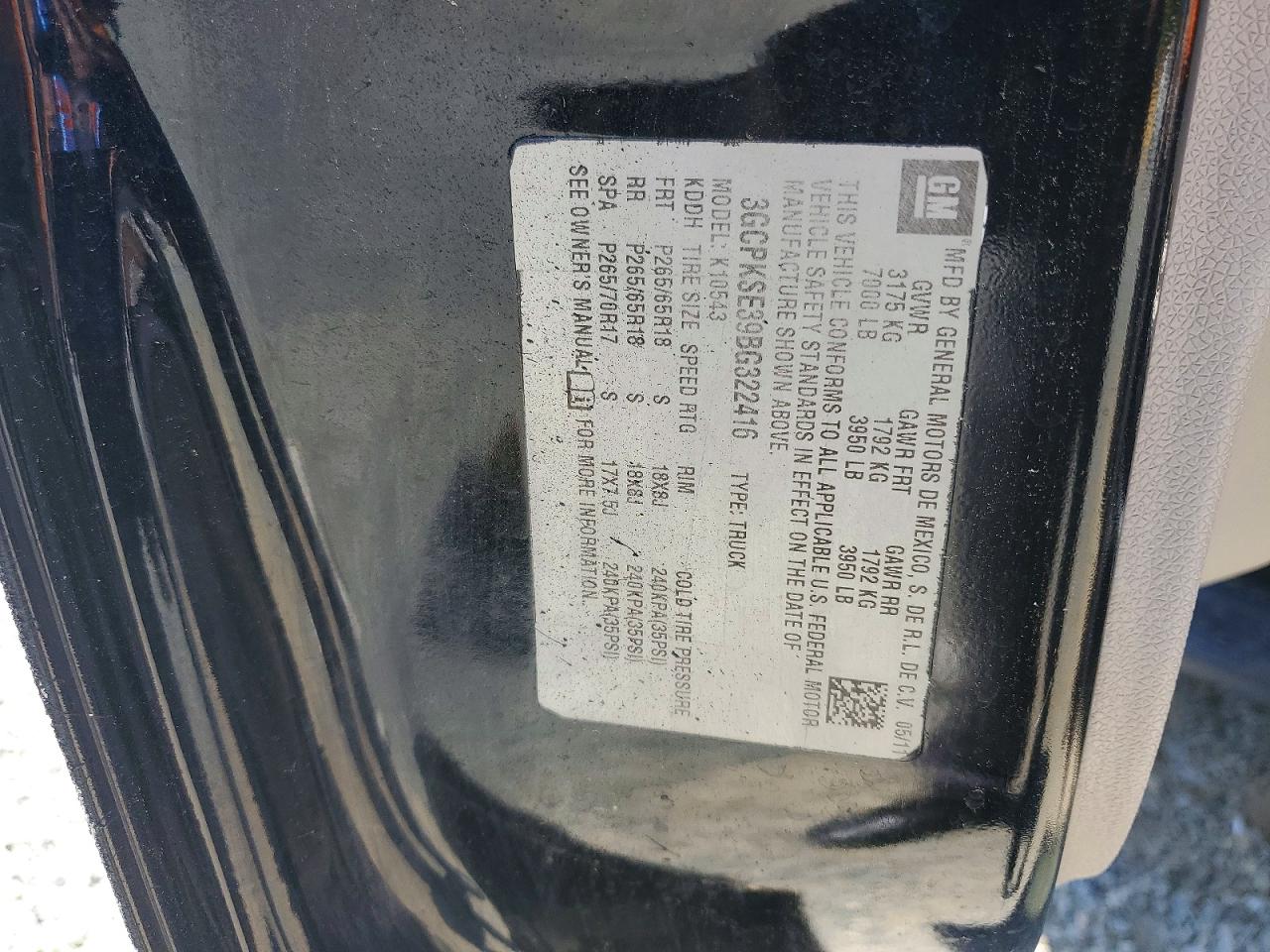 2011 CHEV SILVERADO
