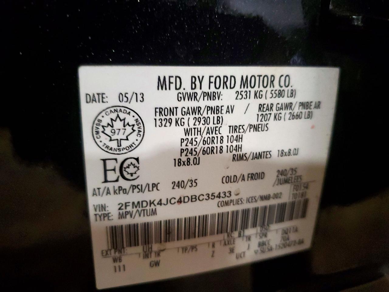 2013 FORD EDGE