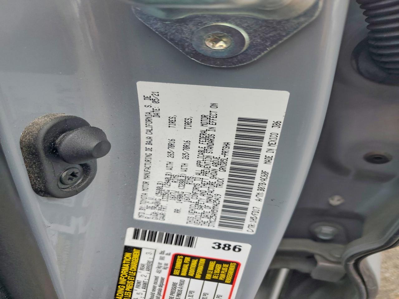 2021 TOYOTA TACOMA