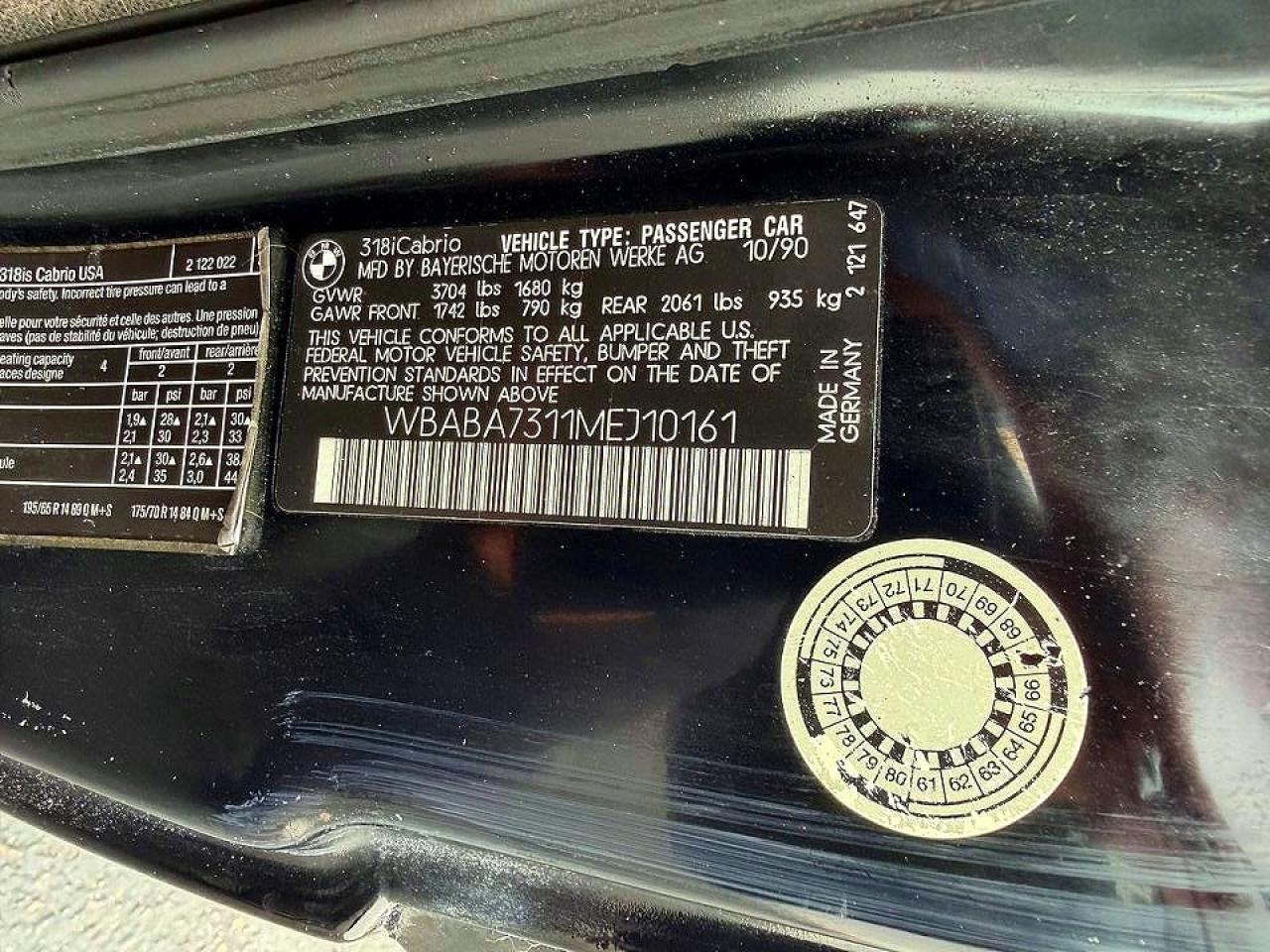 1991 BMW 3 SERIES