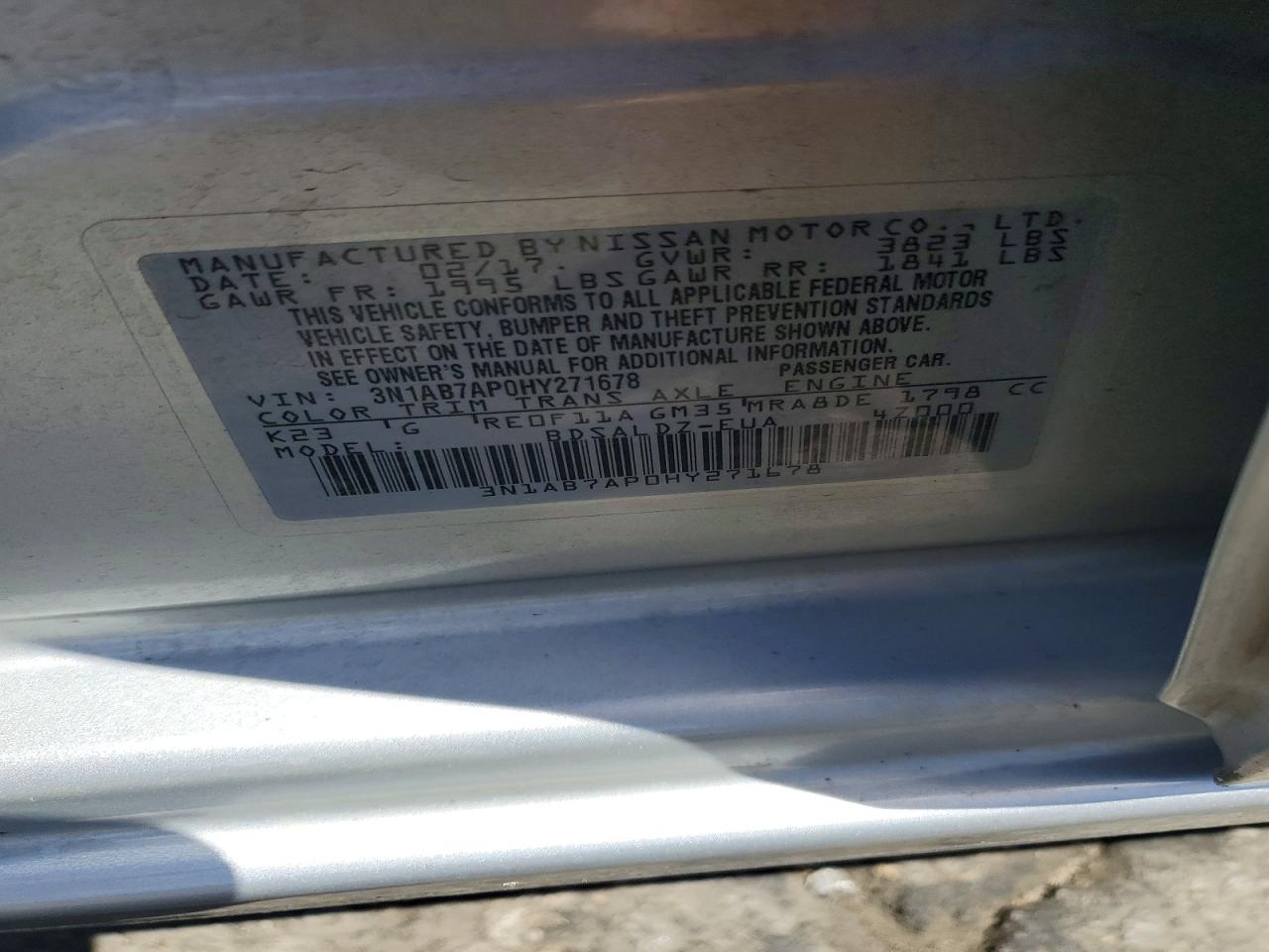 2017 NISSAN SENTRA