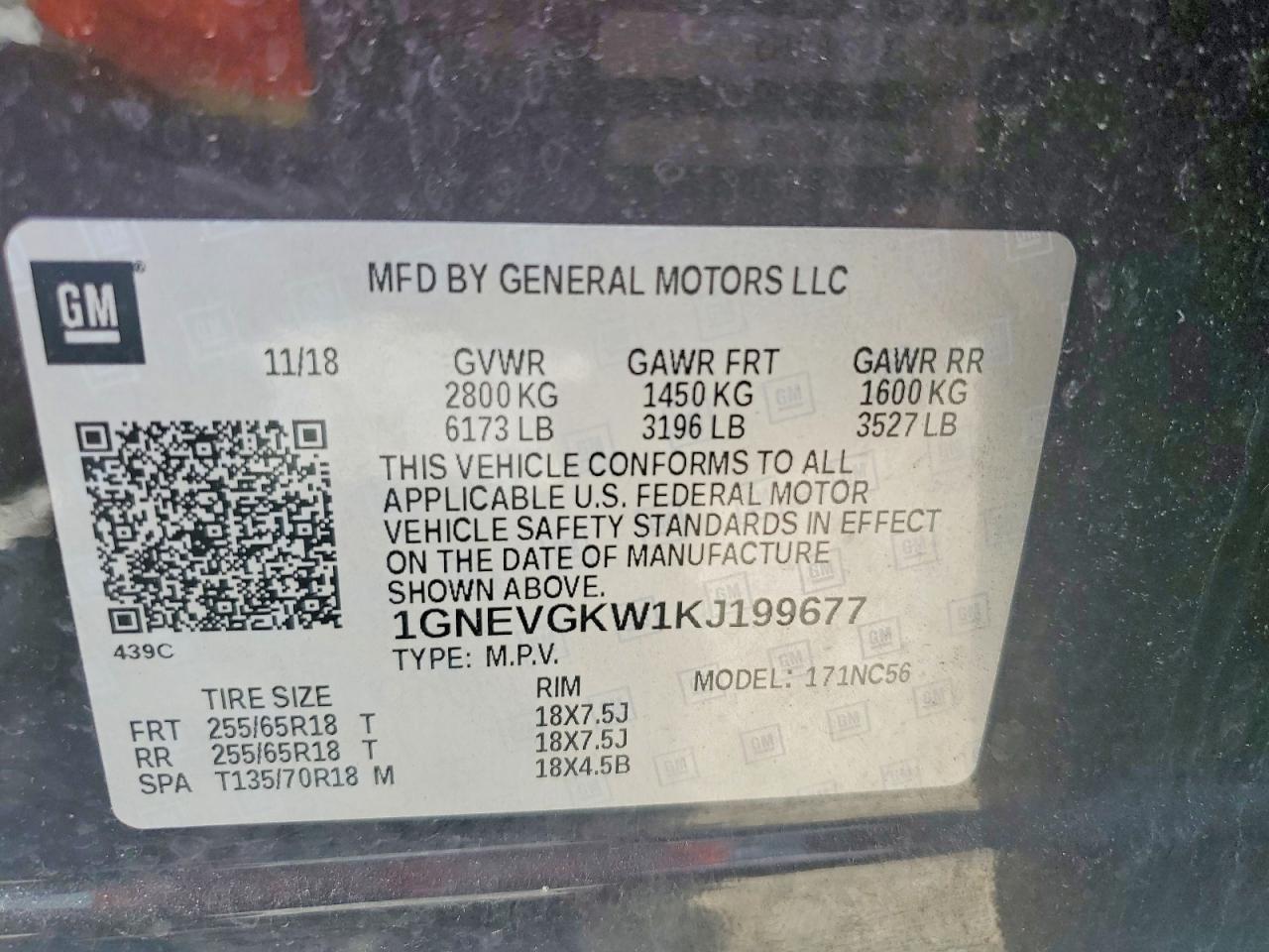 2019 CHEVROLET TRAVERSE
