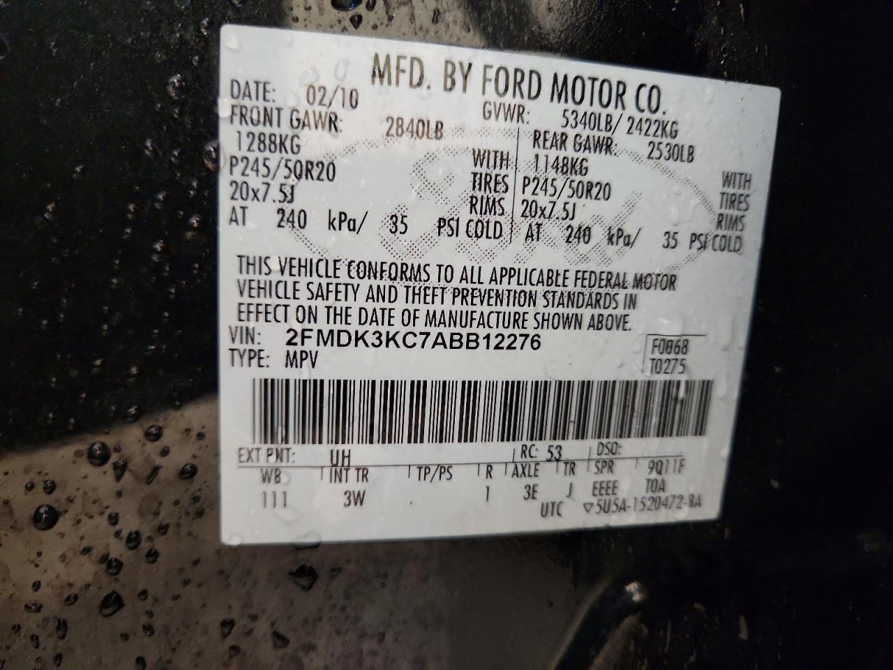 2010 FORD EDGE
