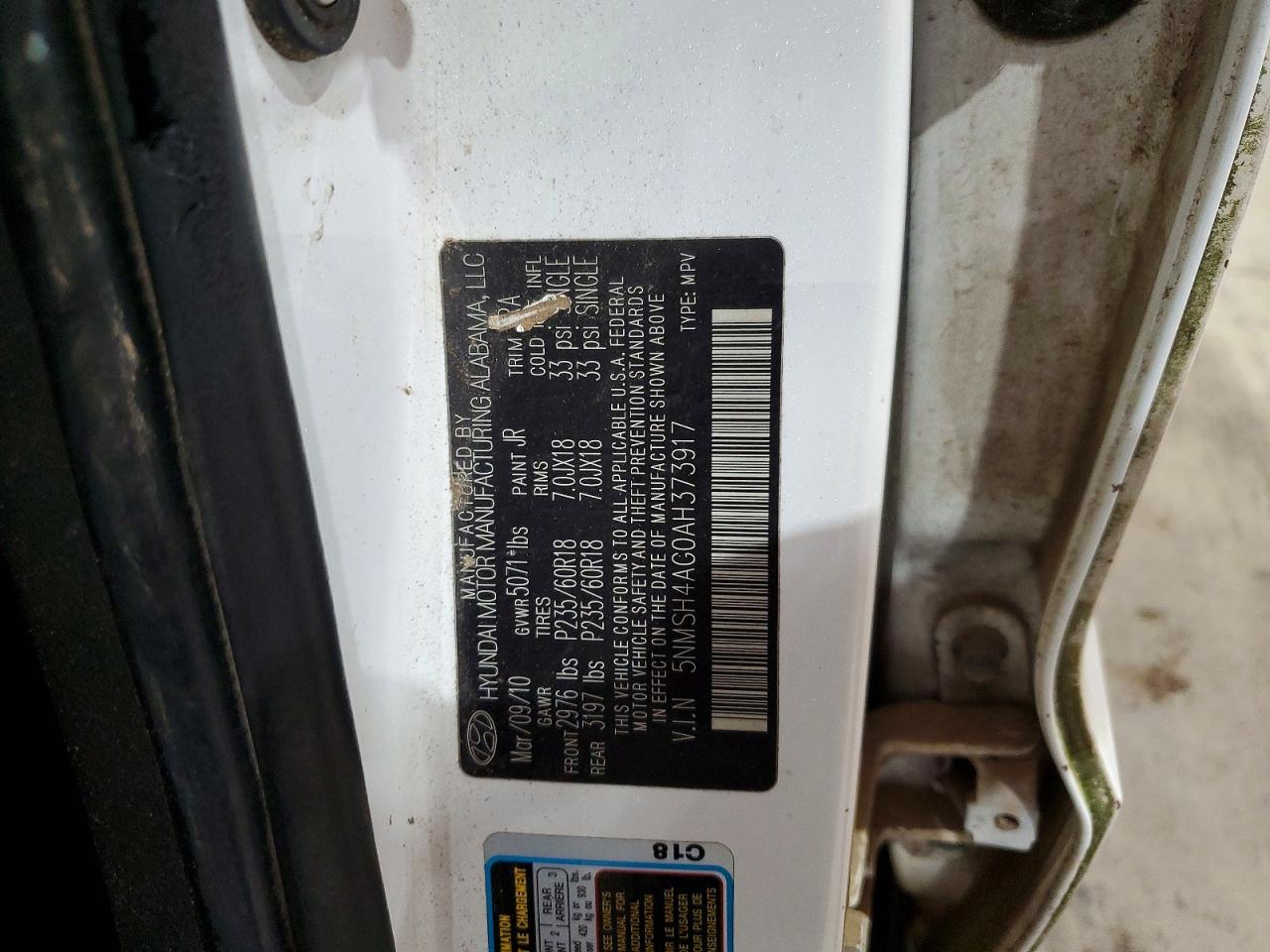 2010 HYUNDAI SANTA FE