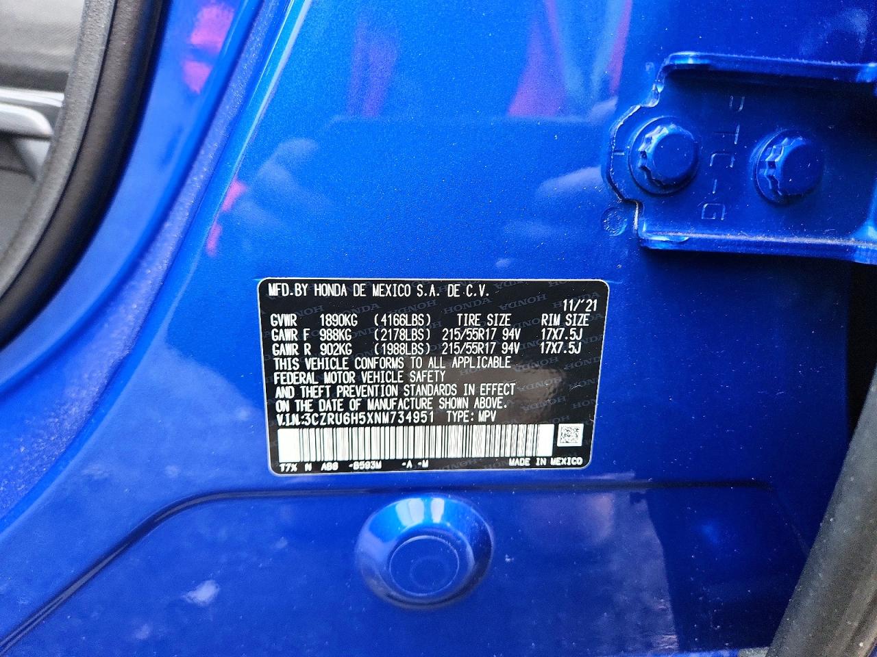 2022 HONDA HR-V