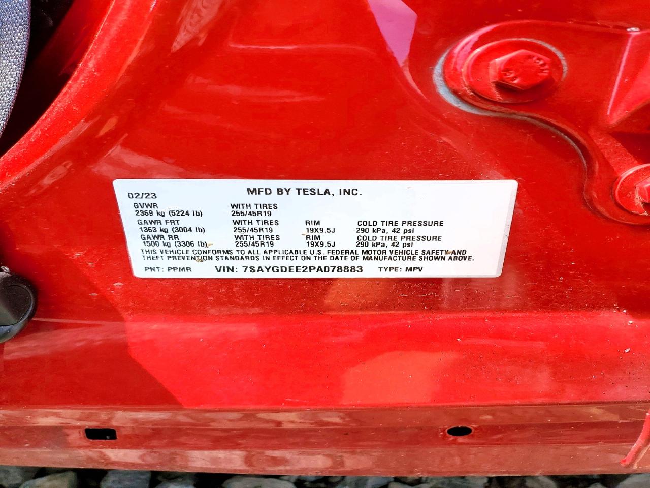 2023 TESLA MODEL Y