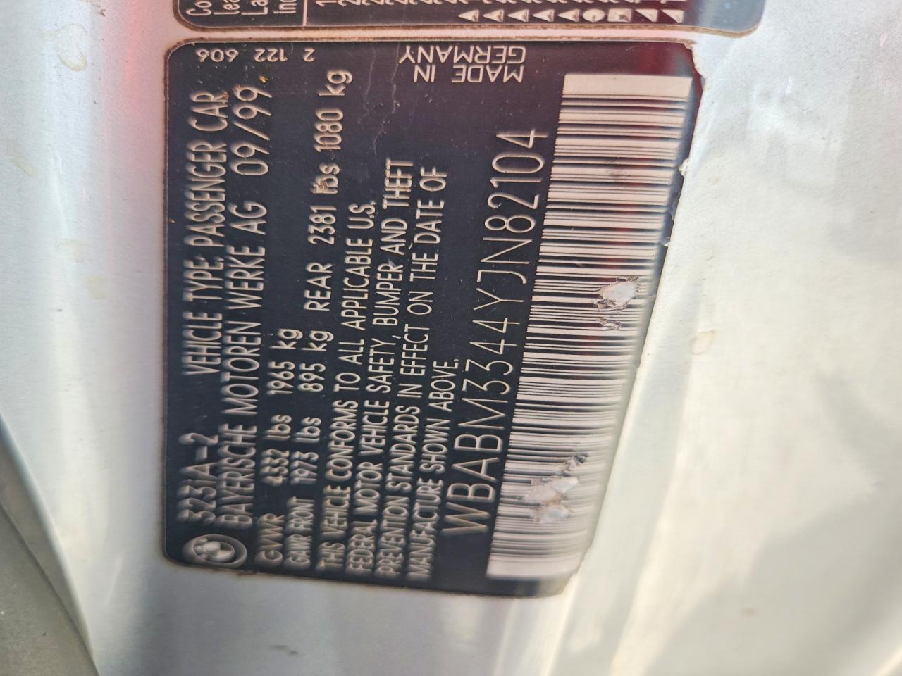 2000 BMW 3 SERIES