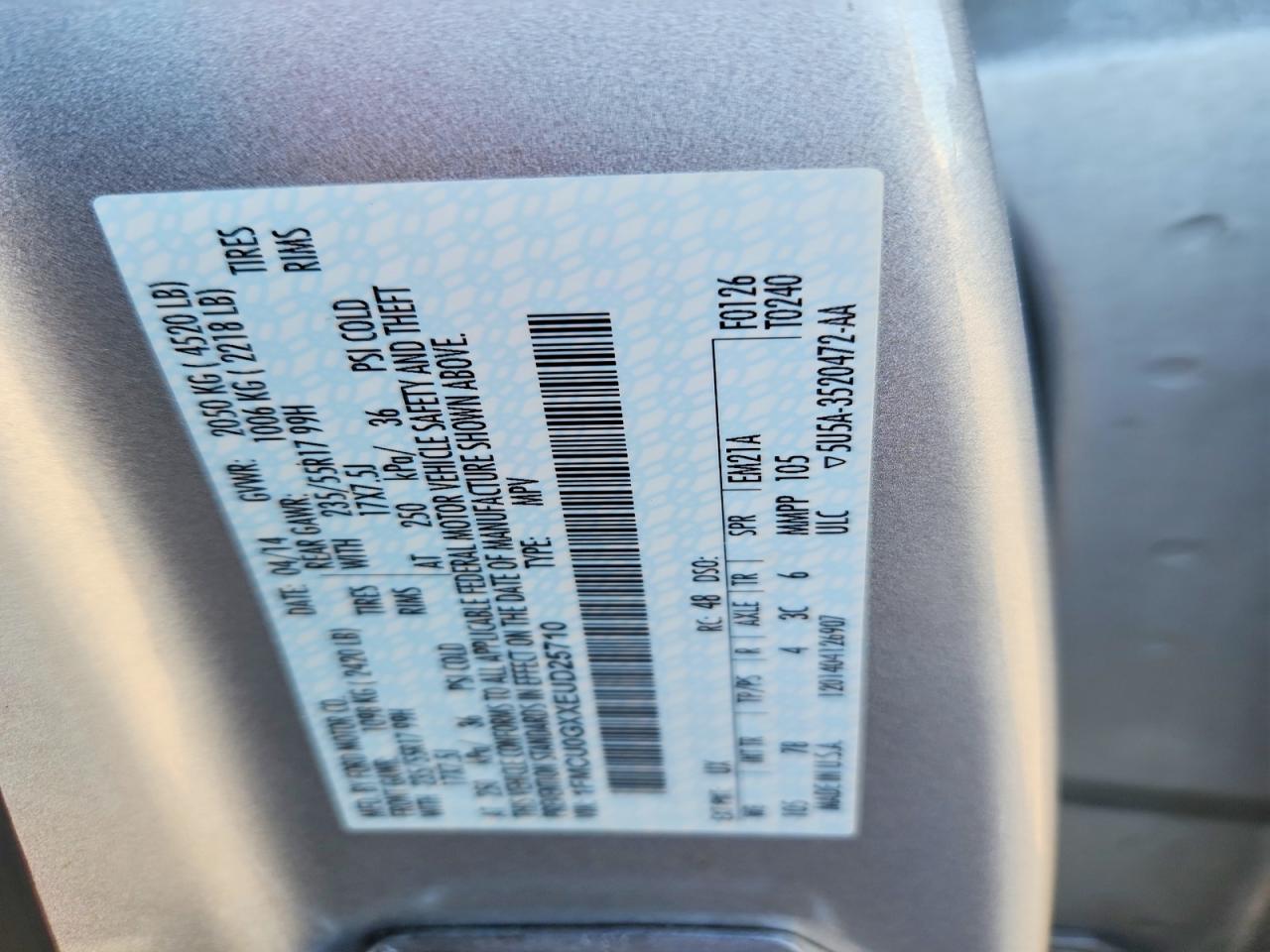 2014 FORD ESCAPE