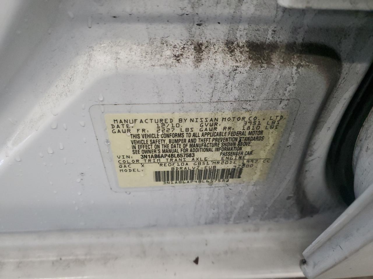 2011 NISSAN SENTRA