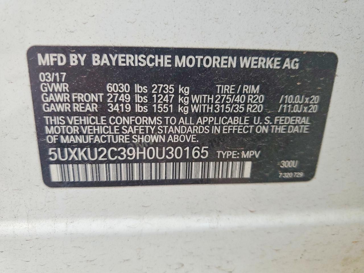 2017 BMW X6