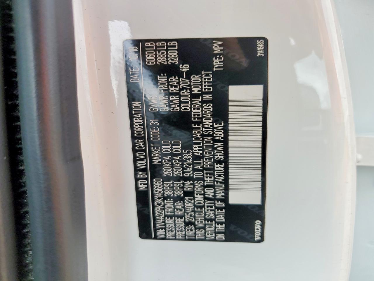 2019 VOLVO XC90 T6 MO