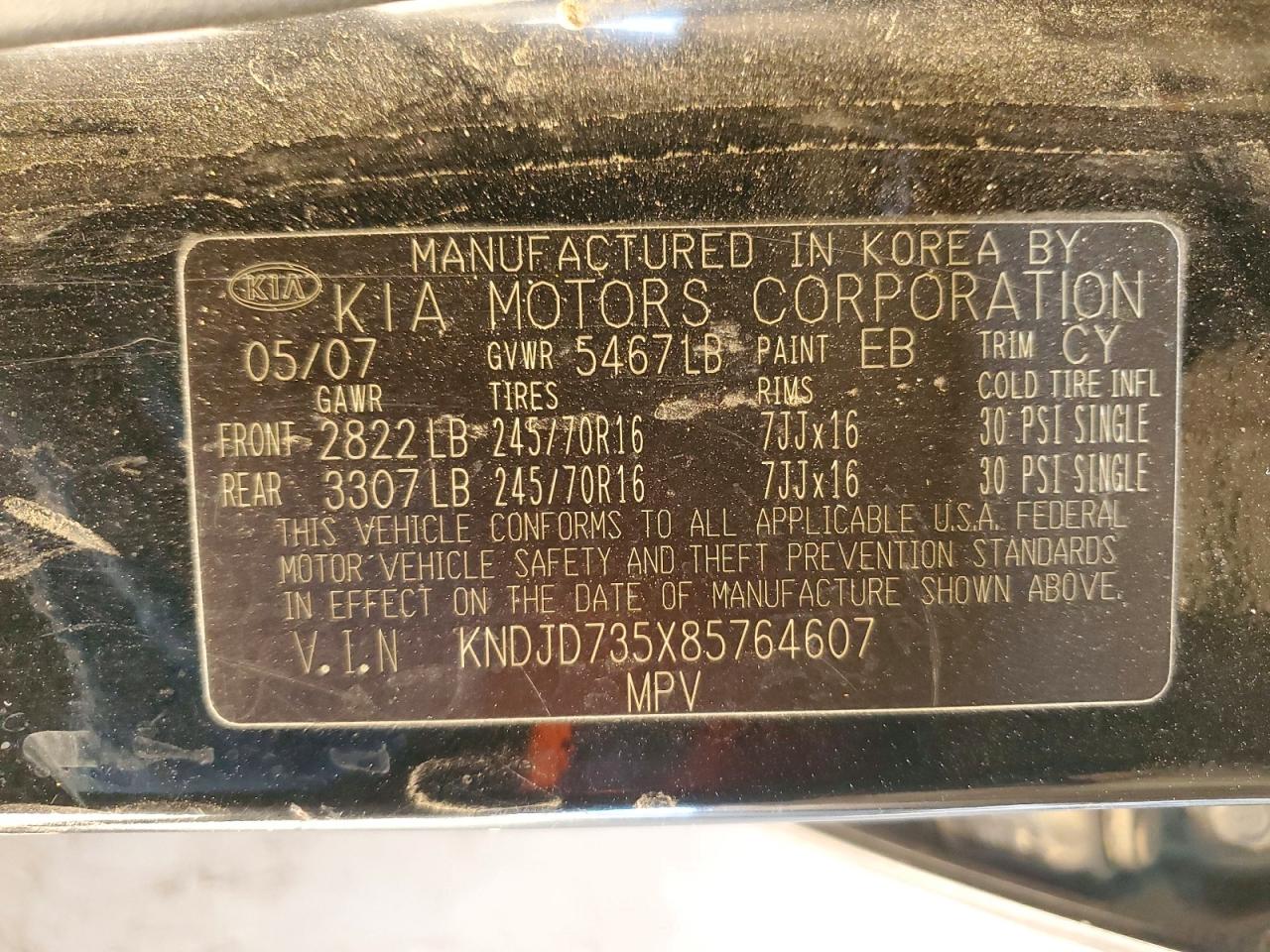 2008 KIA SORENTO