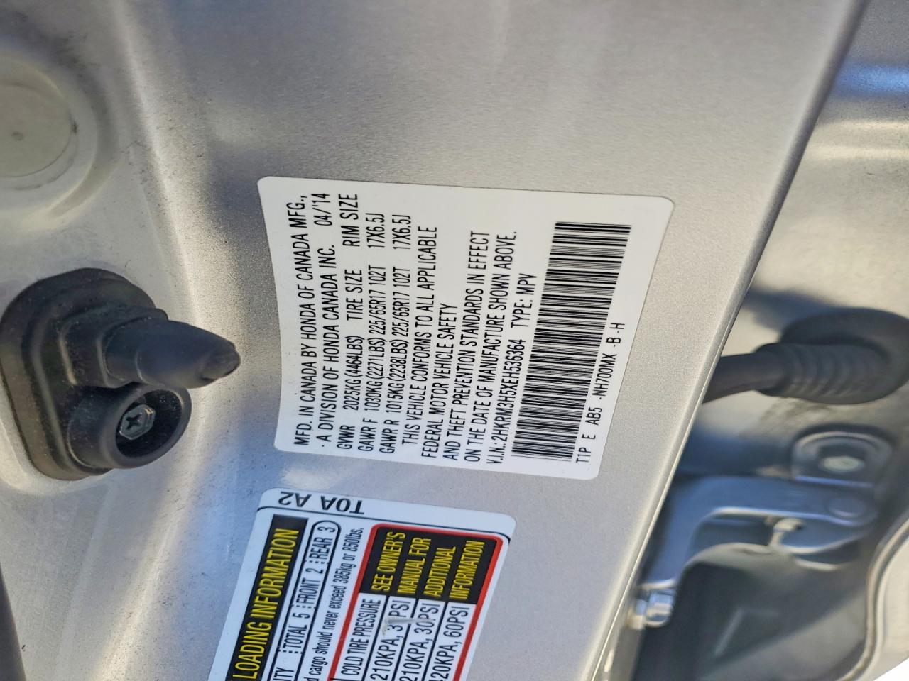 2014 HONDA CRV
