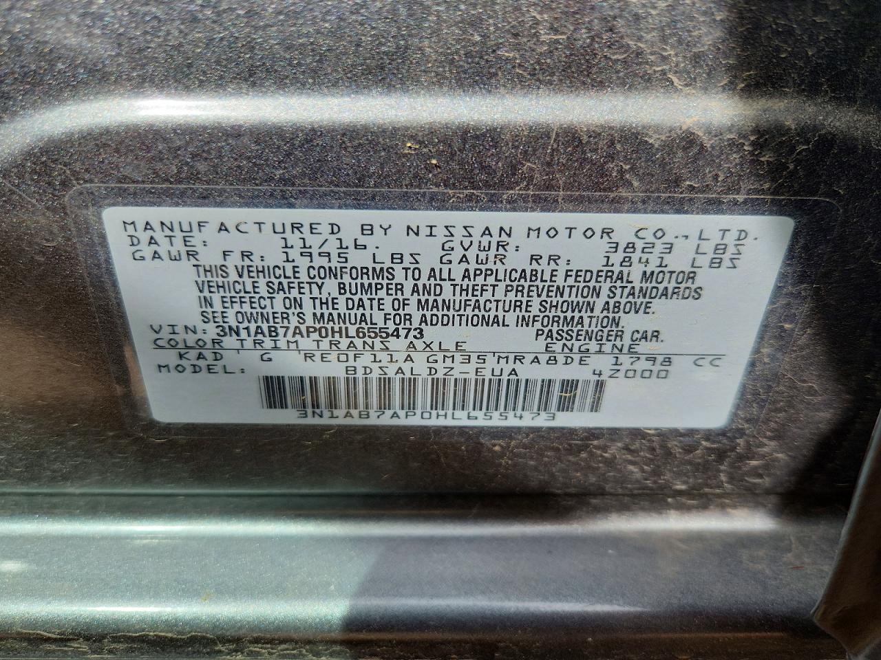 2017 NISSAN SENTRA