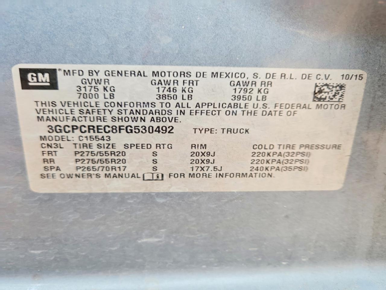 2015 CHEVROLET ALL Models