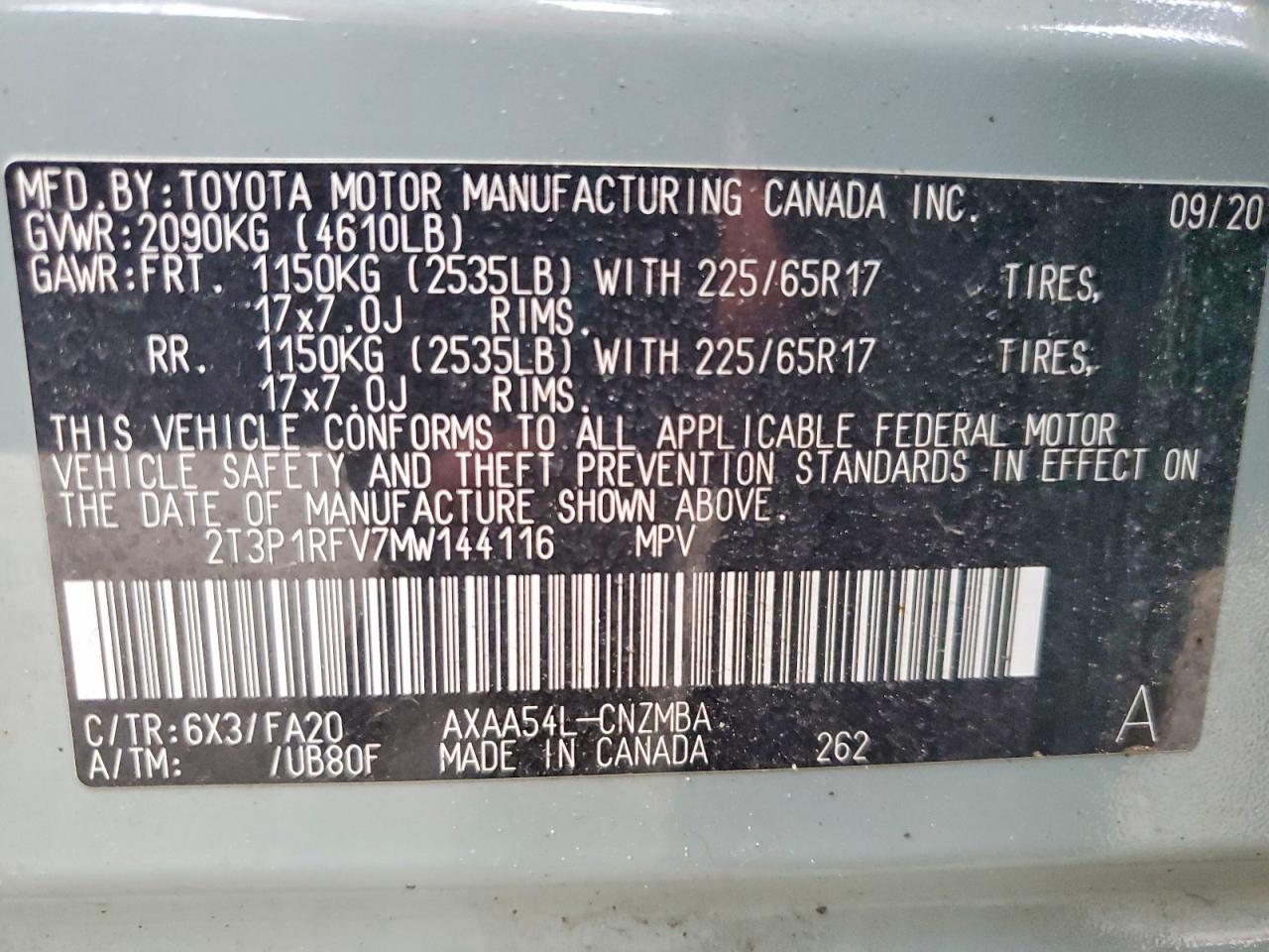 2021 TOYOTA RAV4