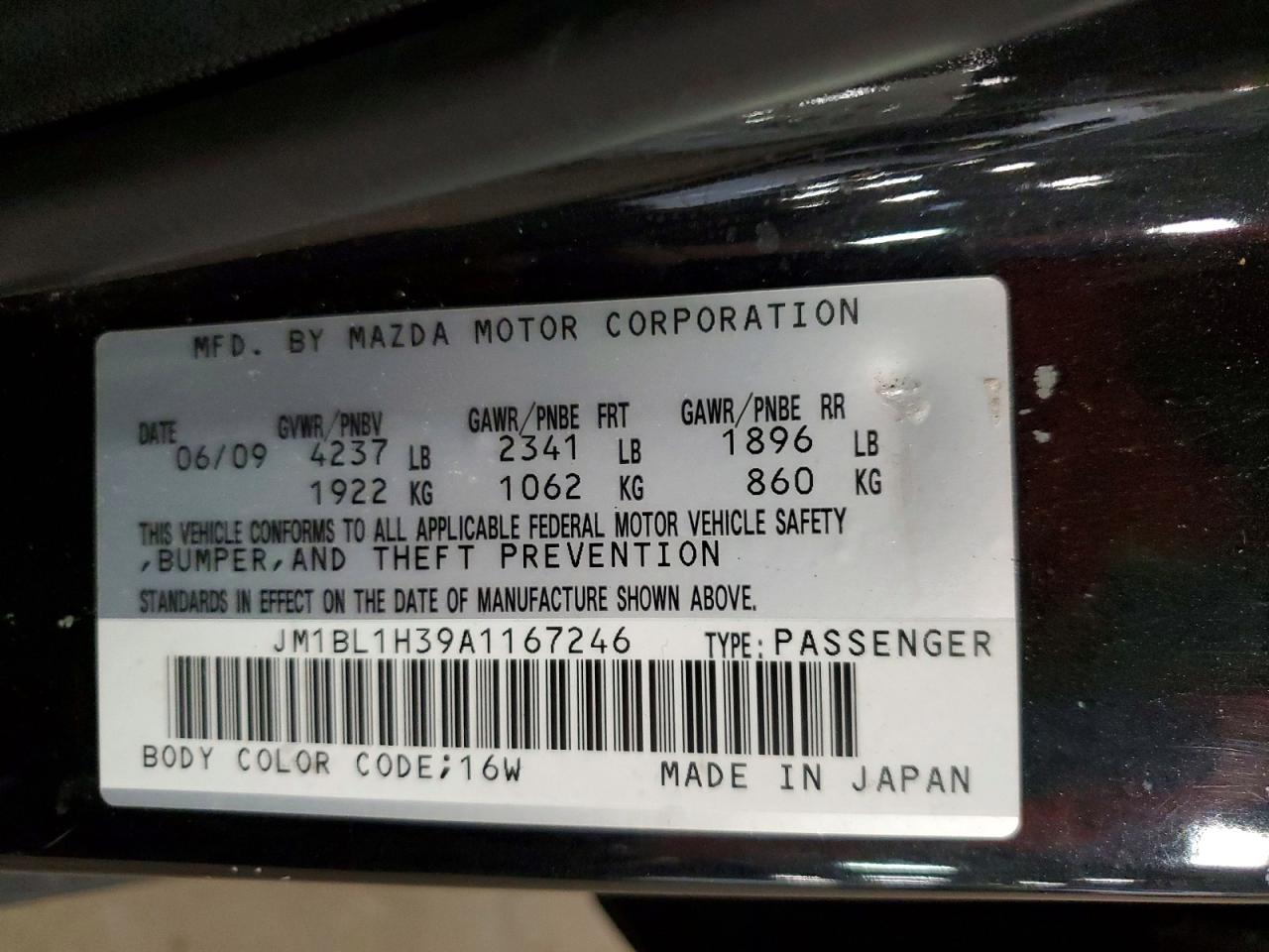 2010 MAZDA ALL OTHER