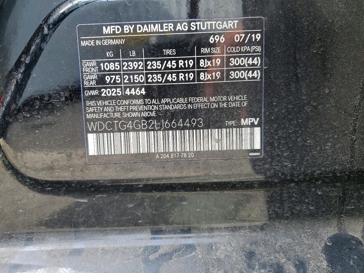 2020 MERCEDES-BENZ GLA-CLASS