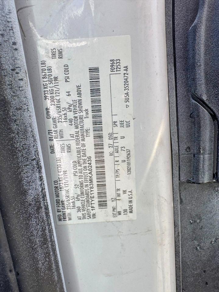 2021 FORD TRANSIT