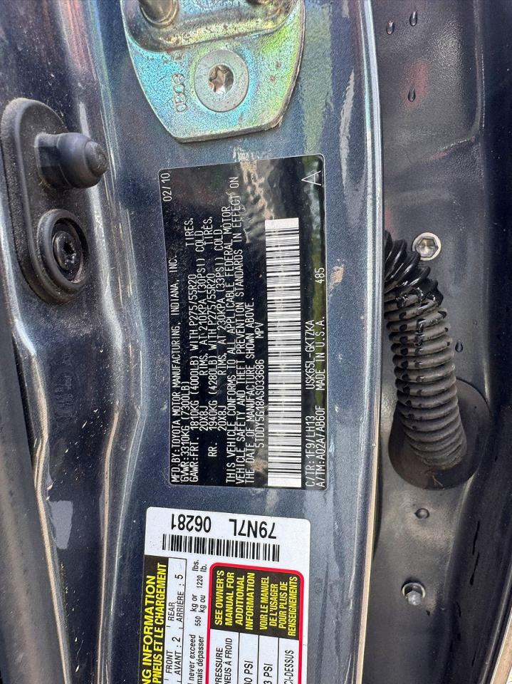 2010 TOYOTA SEQUOIA