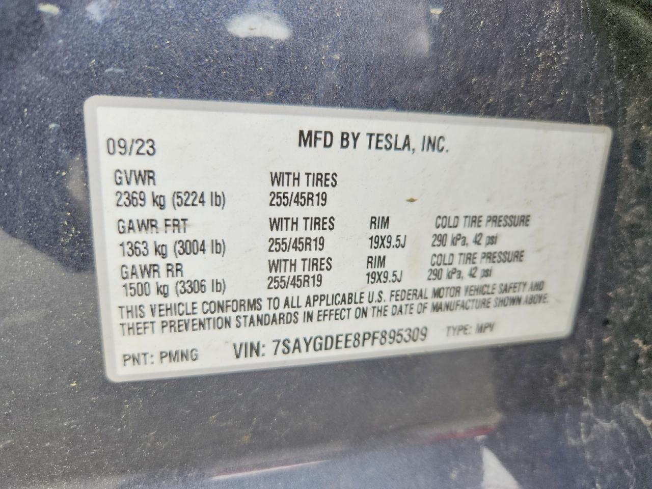 2023 TESLA MODEL Y