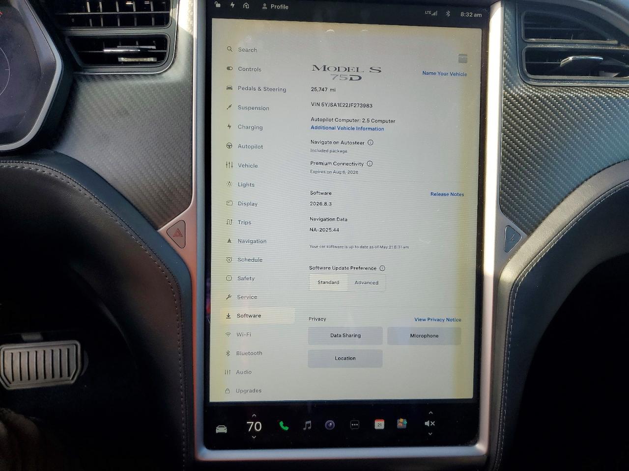 2018 TESLA MODEL S