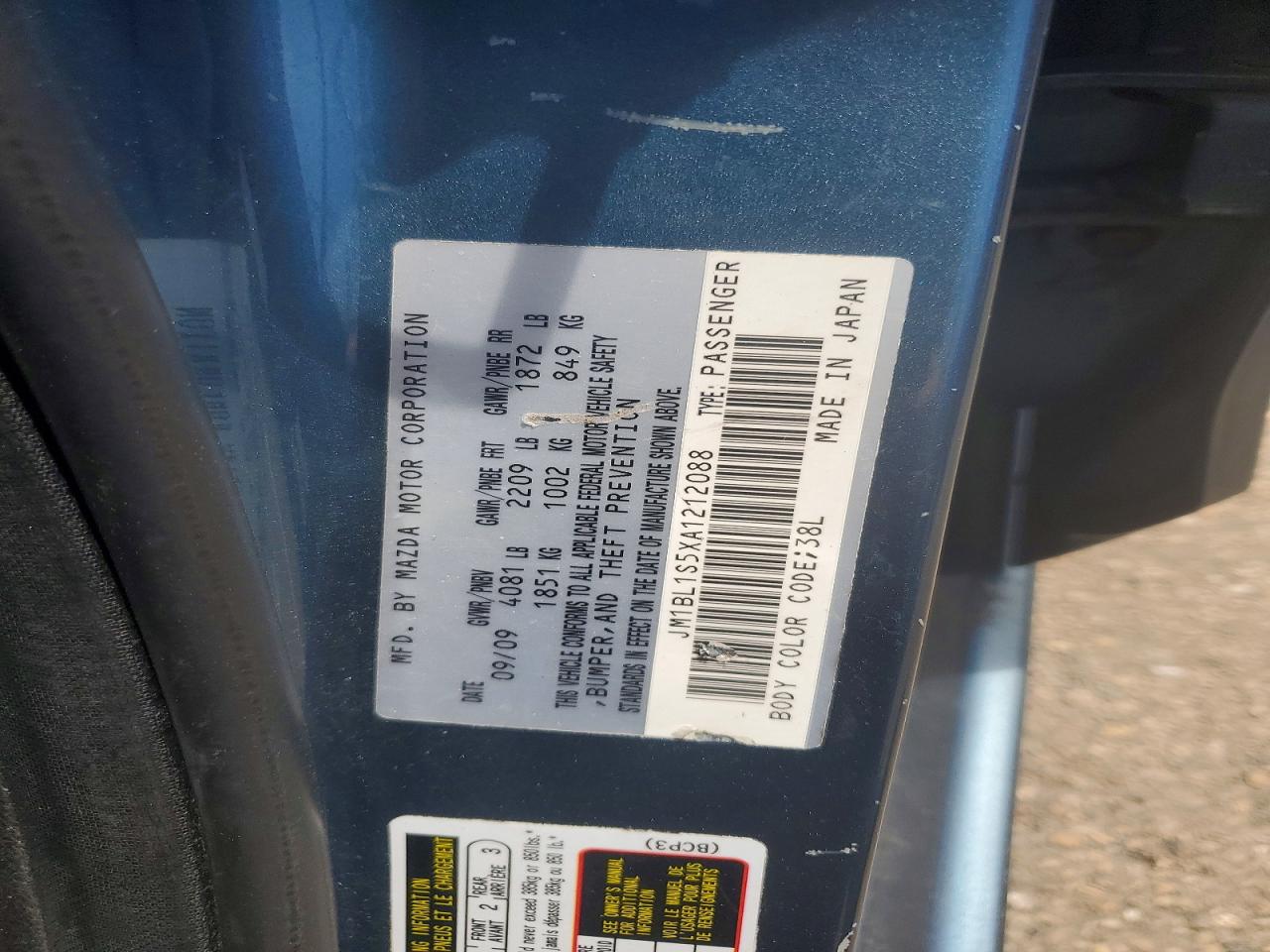 2010 MAZDA MAZDA3