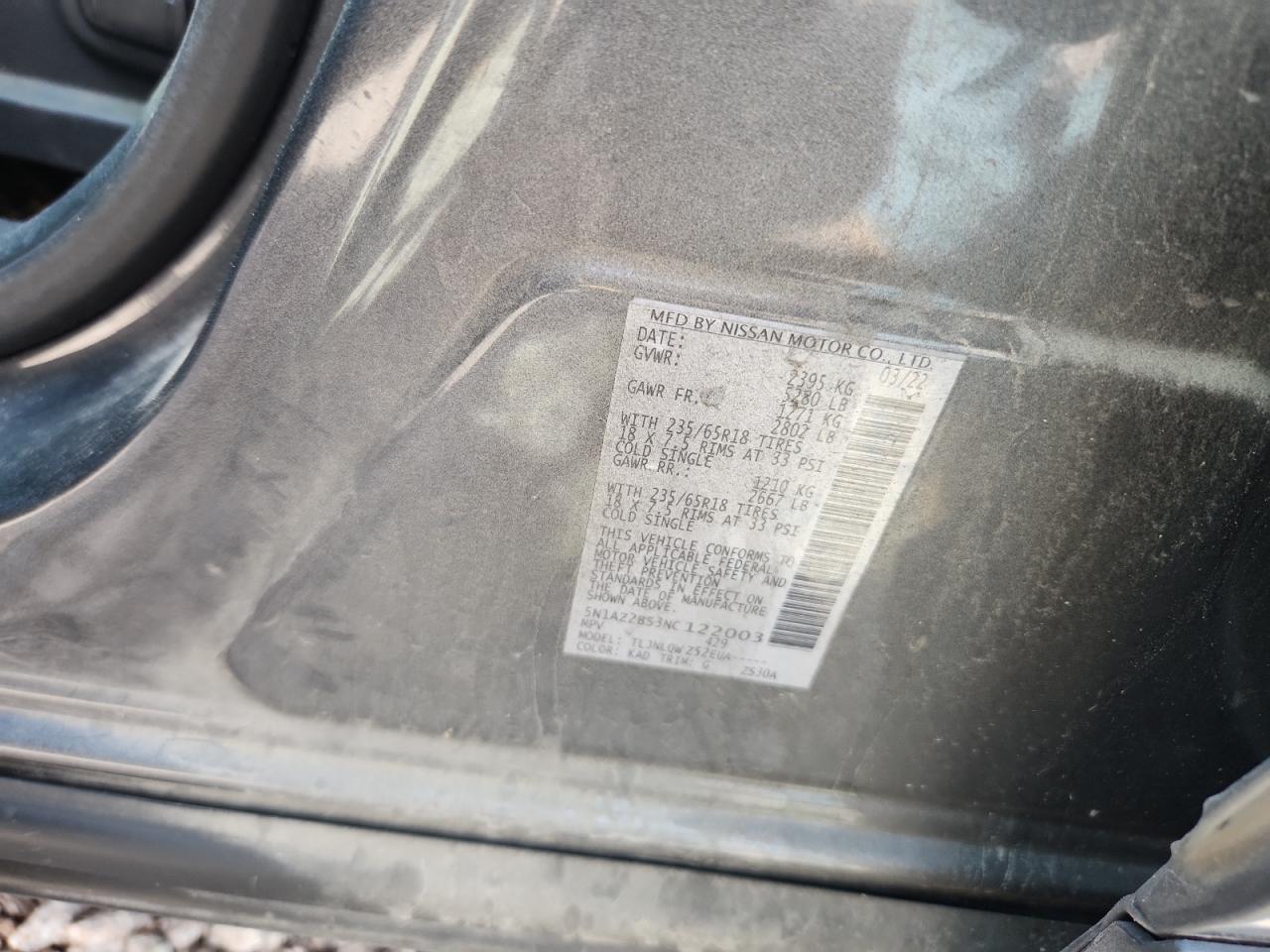 2022 NISSAN MURANO