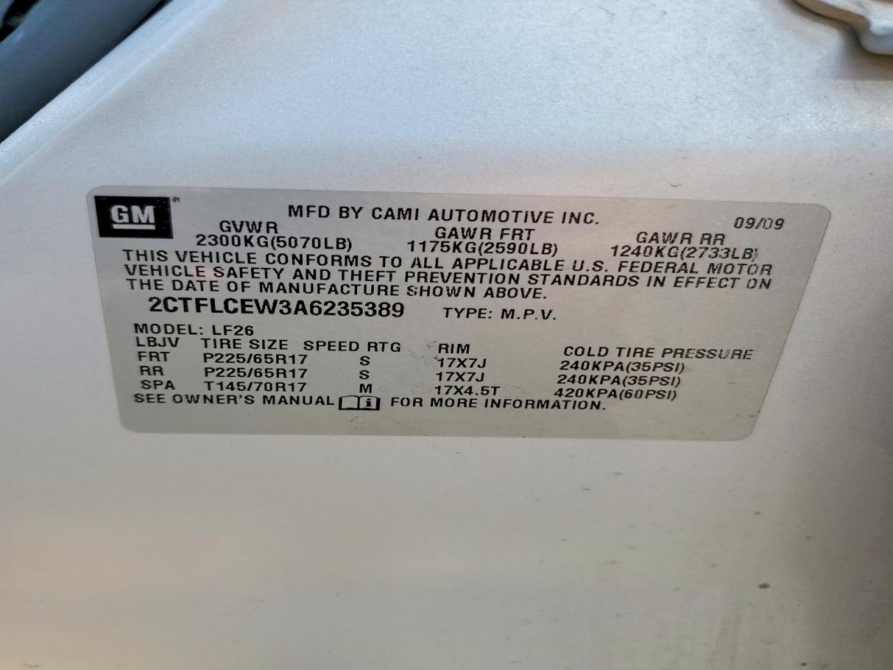 2010 GMC TERRAIN