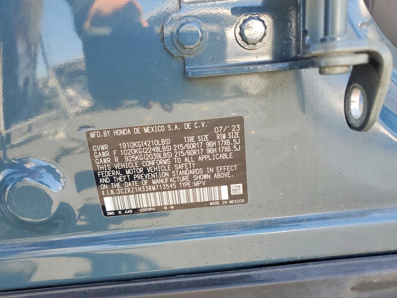 2024 HONDA HR-V