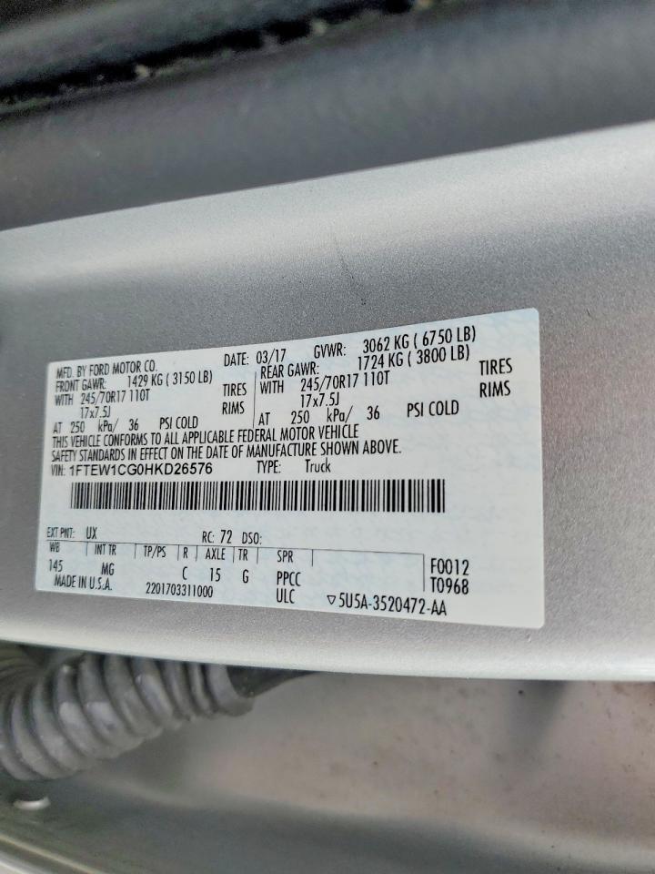 2017 FORD F150