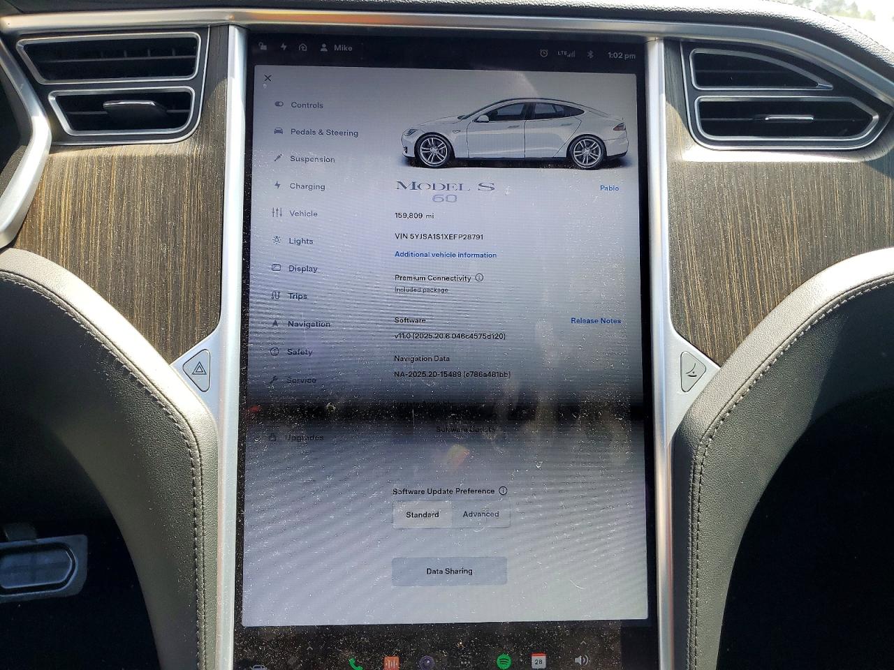 2014 TESLA MODEL S