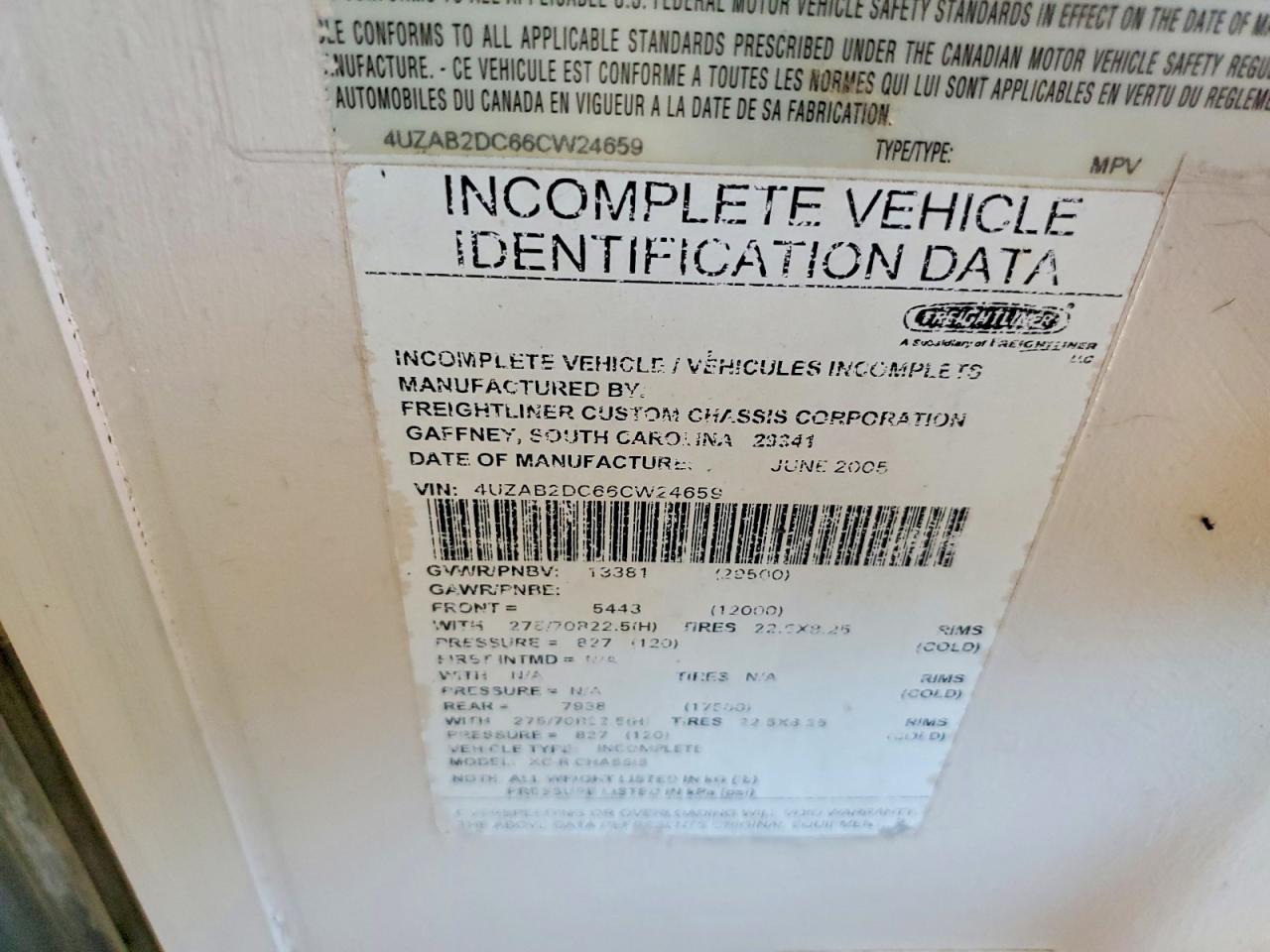 2006 FREIGHTLINER ALL OTHER