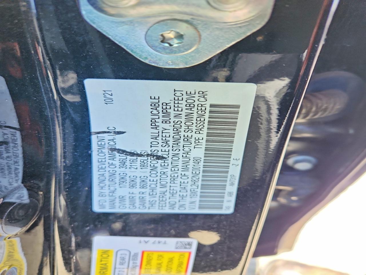 2022 HONDA CIVIC